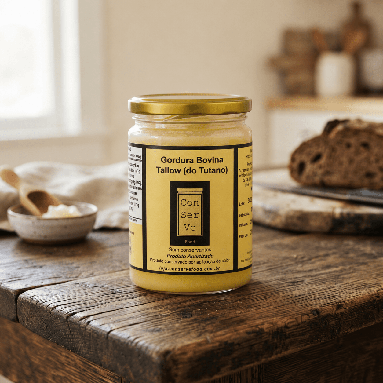 Pote de Tallow Bovino Premium Rancho Água Viva